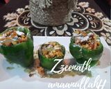 A picture of step 4 of Ragda Capsicum Bowls.
