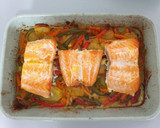 Foto del paso 8 de la receta: Salmón al horno a la naranja con verduras