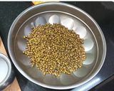 A picture of step 1 of Whole moong salad.