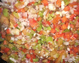 Foto del paso 3 de la receta: Pulpo al ajillo con vegetales y papas salteadas
