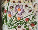 Foto langkah ke 3 dari resep Garlic Focaccia Garden Bread.