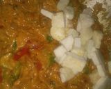 A picture of step 5 of Paneer malai.