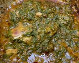 A picture of step 8 of Palak Chicken (Spinach Chicken).