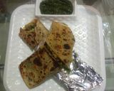 A picture of step 7 of Paneer roll.