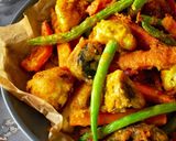 A picture of step 3 of Masala Crispy Vegetables.
