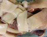 A picture of step 3 of Stirfried Squid and Bok Choy soup.