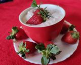 A picture of step 2 of Strawberry shrikhand.