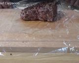 A picture of step 4 of Beef Carpaccio.