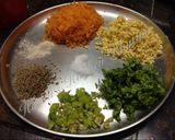 A picture of step 1 of Special akki rotti.