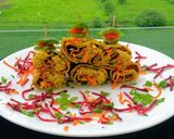 A picture of step 4 of Maggi Egg Roll.