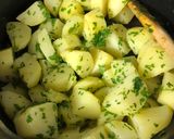Une image de l'étape 8 de Tajine de poulet aux olives.