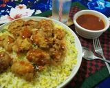 A picture of step 17 of KFC Rice With Hot Shots n Garlic Sauce🍚🍲😋.
