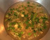 A picture of step 5 of Spring Onion Soup.
