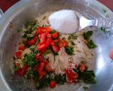 A picture of step 3 of Jowar Roti (in Sindhi Doda).