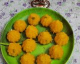 A picture of step 6 of Orange flavour modak.