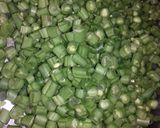 A picture of step 1 of Potatoes and French beans.
