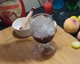 A picture of step 2 of Cherry mocktail.