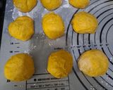 Foto langkah ke 4 dari resep Roti Sobek Labu Kuning Eggless Air Fryer.
