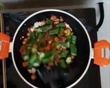Foto langkah ke 7 dari resep Tumis Okra Sambal Teri.