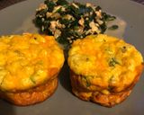 Tojásos-spenótos-kecskesajtos zabmuffin recept fázis 7 fotója
