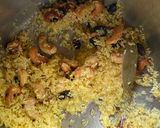 A picture of step 3 of Misti Pulao.