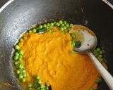 A picture of step 4 of Kathiyawadi aloo matar ki sabzi.