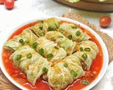 Foto langkah ke 6 dari resep Sawi gulung kukus.