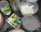 Hình bước làm 1 của món Thạch dừa nhà làm