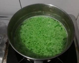Puding cendol lumut pandan - Step 4