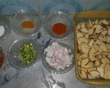 A picture of step 1 of Aloo ka salan #eidkay pakwan.