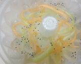 Foto langkah ke 3 dari resep Puding Buah Kaca Melon Serut.