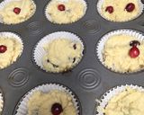 A picture of step 3 of Keto friendly Cranberry muffins.