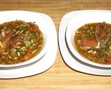 A picture of step 5 of Braised spareribs with lentils and vegetables.