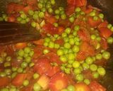 A picture of step 2 of Matar cheese mix veg.