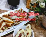 Foto langkah ke 10 dari resep Dadar Gulung Zebra Vla Milky Kurma.