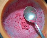 A picture of step 2 of Beetroot khandvi.