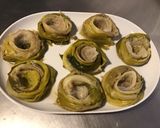Une image de l'étape 7 de Nids de poireaux vinaigrette (au bouillon de champignons).