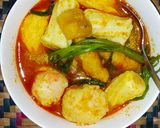Gambar langkah 6 resipi Siakap Kengsom Derhaka vs Oden Kuah Kengsom.