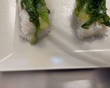 Foto del passaggio 7 della ricetta Riso basmati,con lattuga saltata e filetti di tacchino croccanti