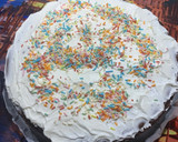 Foto del paso 8 de la receta: Tarta de flan de chocolate con fideos de colores (Thermomix y tradicional)
