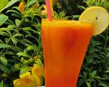 A picture of step 3 of Orange Mocktail.