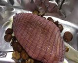 A picture of step 2 of Turkey Roasted with Chestnuts & Clementines.