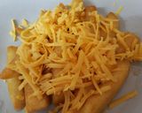 A picture of step 3 of My Cheesey Chips with homemade Sweet Chilli Cheese Sauce. 😉.