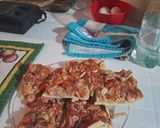 A picture of step 15 of Crispy Chicken Tart with Ham, Cheese, and Carrots.
