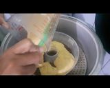 Foto langkah ke 7 dari resep Bolu Kukus Tape Lapis Coklat Tanpa Mixer.