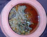 A picture of step 5 of Katwa gosht.
