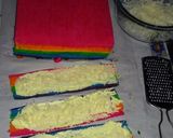 Foto langkah ke 6 dari resep Mini Rainbow roll cake.