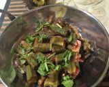 A picture of step 11 of Bhindi Karahi.