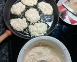 A picture of step 3 of Mother in Law's cabbage pancakes.