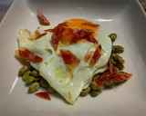 Foto del paso 6 de la receta: Habitas con huevo y jamón